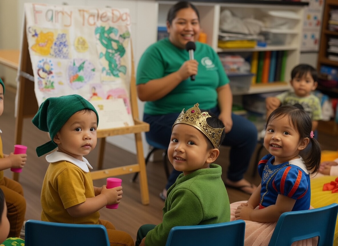 Children in costume at Bambini Montessori Fairy Tale Day Guam